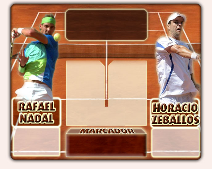 Nadal vs Zeballos en Roland Garros 2010